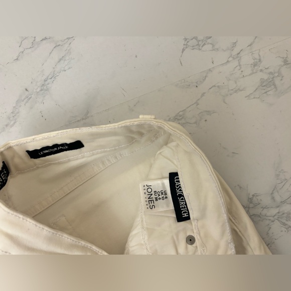 Jones New York Woman’s 6 Lexington  Skinny ankle  Stretch Jeans Pants White - Picture 7 of 7